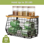 Hanging Fruit Basket for Kitchen, 3 Pack Vegetable Produce Basket - Image 7