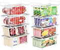 iSPECLE Deep Freezer Organizer Bins - Small Baskets for 7 Cu.Ft, 8 Pack by iSPECLE