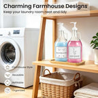 2 Pcs Glass Laundry Detergent Dispensers, 64 oz - Image 5