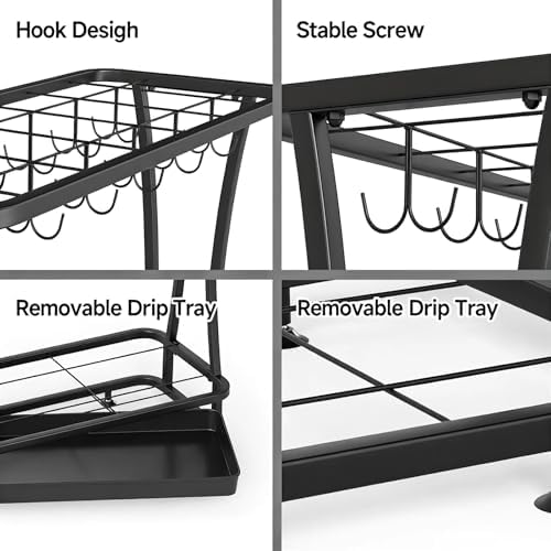 tonchean Large-Capacity Commercial Umbrella Stand with 21-Slots 24 Hooks - Image 4
