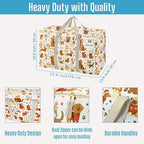 VENO 6 Pack Heavy Duty Moving Bags, Extra Large Storage Bags with Reinforced Handles & Strong Zippers, Foldable & Reusable Moving Box Alternative for Clothes & Dorm Storage - Image 3
