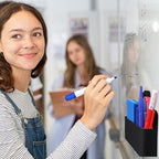 Colarr 20 Pack Magnetic Dry Erase Marker Holder Bulk, Black - Image 7
