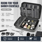 Boobowl Hard Travel Case for Hair Clippers, Hair Cutting Barber Supplies Organizer Bag, Trimmer Storage Holder for Ufree/for Wahl Men Razor Guard Grooming Kits -Box Only (Dark Grey) - Image 2
