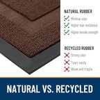 OLANLY Front Door Mat Outside 47x23, All-Season Heavy-Duty Rubber Doormat - Image 3