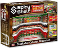 Spicy Shelf Deluxe - Expandable Spice Rack and Stackable Cabinet & Pantry Organizer (1 Set of 2 Shelves) - As seen on TV Deluxe (Spicy Shelf Organizer) - Pantry Organization - Pantry Spice Organizer by SpicyShelf