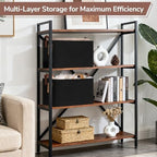 CHICVITA 4 Pack Large Fabric Storage Baskets for Shelves, 30L Black - Image 6