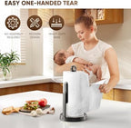 theaoo Heavy-Duty Paper Towel Holder with Tension Arm, Countertop(1, Black) - Image 3