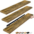 Sorbus Floating Shelves for Wall Storage (55 Inch, 3 Pack, Rustic Brown) by Sorbus