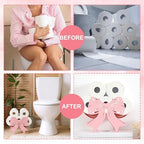 Geelin Light Pink Bow Bathroom Decor Pink Toilet Paper Holder 8 Rolls - Image 6