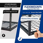 FLEXIMOUNTS 4x6 Overhead Garage Ceiling Storage Rack, 2 Pack, Black - Image 4