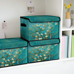 Stackable Storage Bins with Lids,Closet Organizers Fabric Box for Home and Office,Blanket Clothes Organizers,Under Bed Storage Containers 3 Pack - Image 4
