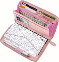 Three Way Cut Cash Envelope Wallet Pink All in One Budget System RFID Blocking with 12x Tabbed Envelopes 12x Monthly Budget Cards 1x Yearly Budget Planner Sheet Complete Money Organizer Set by ThreeWayCut