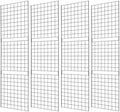 Grid Wall Commercial Grade Gridwall Panels – Heavy Duty Grid Panel for Any Retail Display Wall Grid 2' Width x 7' Height, Black (Pack of 4) Easily Portable by 7RiversART