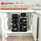 Adjustable Pots & Pans Organizer for Cabinet: 8-Tier Heavy Duty Pan Rack - Image 4