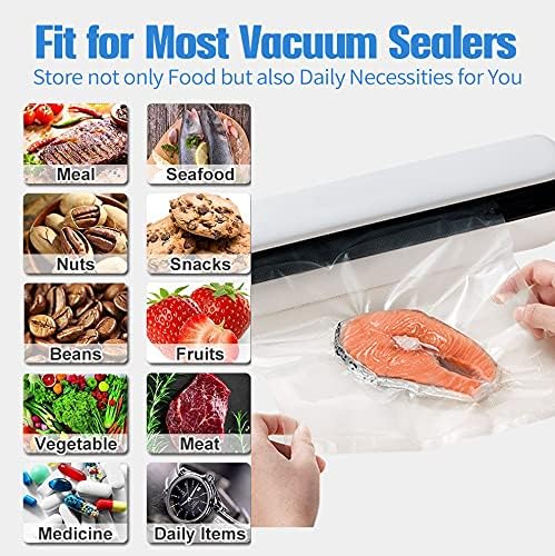 AENTGIU 200 Precut Vacuum Sealer Bags For Food, 8x12 Inch Thick BPA-Free - Image 5