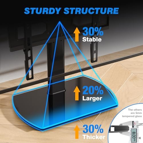Rfiver Universal Swivel TV Stand for 27-50 55 60 Inch TVs - Image 5