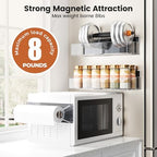 Mystozer Magnetic Spice Rack for Refrigerator Clear, 7 Pack - Image 2