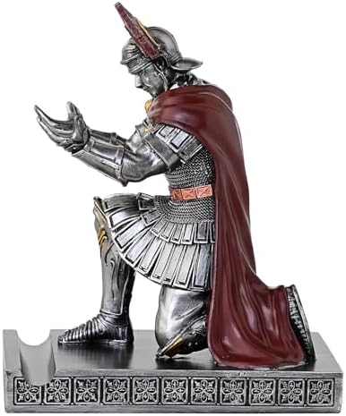 Centurion Cloak Warrior Pen Holder Phone Stand for Desktop Iron - Image 3