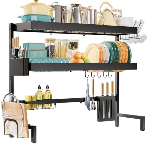 Sakugi 3-Tier Dish Drying Rack Over The Sink, Expandable for Counter - Image 5