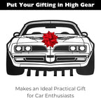MOOH Metal Automotive Key Holder with 6 Hooks - Unique Wall Mounted Car Lovers Gifts for Men & Women - Cool Man Cave Decor (Pontiac Firebird 1977, Black) - Image 5