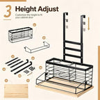 Domensi Metal Hair Tool Organizer Hair Dryer Holder for Bathroom - Image 2