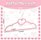 Qunclay 50 Pcs Heart Hangers with 360 Degree Swivel Hook - Image 2