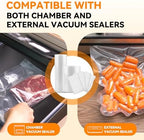 Wevac Vacuum Sealer Bags for Food, 6"x100' & 8"x100' Rolls with Cutter Box - Image 3