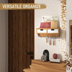Rebee Vision Key Holder Wall Mount for Room Decor, Light Brown & White - Image 4