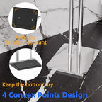 RUACQ Bathroom Toilet Paper Holder Stand with Storage, Chrome - Image 6