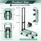 GtIiFmTe Foldable Hand Truck, Lightweight Luggage Cart for Airport Car Seat - Image 2