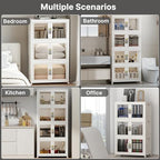 UAMFURI Stackable Storage Bins with Lids, 720QT Extra Large Storage Cabinet - Image 4