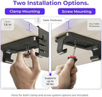 Ascrono Original Under Desk Cable Management Tray, Black, 14.1" - Image 2