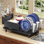 KINGRACK Dish Drying Rack for Kitchen Counter, Dish Drainer with Cup Holder by KINGRACK