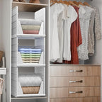 Sorbus Stackable Closet Organizer, Open-Front Shelf Bins (3 XL) - Image 3