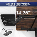 VIVO Black Under Desk 25 x 10 in Keyboard Tray, MOUNT-KB03B - Image 4