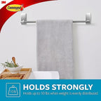 Command Bath Towel Bar, Satin Nickel, 1 Towel Bar, 4 Strips - Image 4