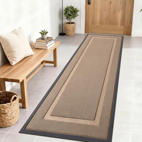 OLANLY Front Door Mat Outside 71x23, All-Season Heavy-Duty Rubber Doormat by OLANLY