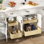 WelFurGeer Soft Close Pull Out Cabinet Organizer, 17" W x 22" D Heavy-Duty Plywood Pull-Out Cabinet Drawer, Cabinets Roll Out Drawers, Durable Pullout Drawers for Home & Kitchen Organization - Image 2