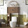 Arched Over The Toilet Storage Cabinet, Bathroom Storage Cabinet, Walnut by TAUXKOI