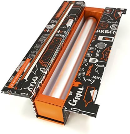 ChicWrap BBQ Grill Refillable Foil Dispenser - Includes 12"x 30' Roll of Professional Aluminum Foil - Reusable Dispenser w/Slide Cutter - Ideal Dispenser & Saves Money - Image 2