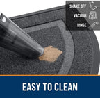 OLANLY Half Circle Front Door Mat Outside 59x34 All-Season Rubber Doormat - Image 6