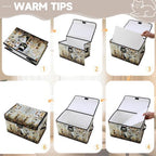 Fabric Storage Bins with Lids,Under Bed Storage Containers 3Pack - Image 3