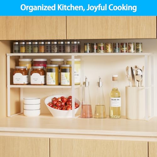 Golener Kitchen Counter Organizer, Countertop Shelf, Adjustable, Stackable - Image 2