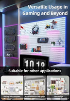 Pegboard Wall Organizer Kit, Modular Storage System, Black - Image 5