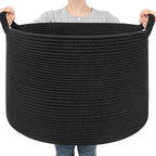 Goodpick Large Woven Dirty Clothes Basket for Nursery & Living Room, 85L by Goodpick