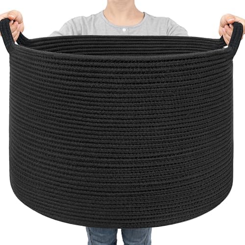 Goodpick Large Woven Dirty Clothes Basket for Nursery & Living Room, 85L by Goodpick