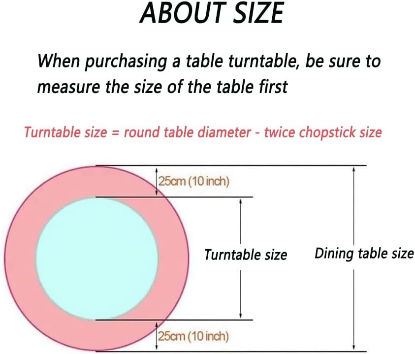 Black Lazy Susan for Table Top 24 inch Big Round Wood Turntable - Image 4