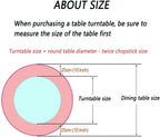 Black Lazy Susan for Table Top 24 inch Big Round Wood Turntable - Image 4