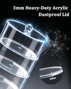 Belt Organizer, 4-Tier Acrylic with Dust Cover, for Closet, Clear - Image 5