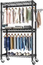 Golpart Heavy Duty Rolling Clothes Rack Wheels Portable Metal Garment Rack by Golpart